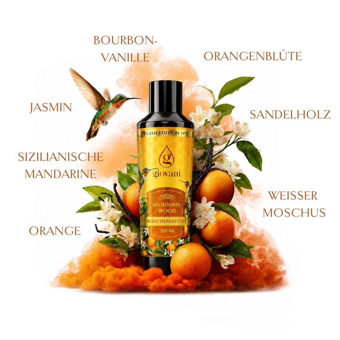 Inhaltsstoffe des Wäscheparfums MANDARIN WOOD