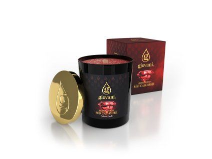 Duftkerze mit feinem Parfumduft RED CASHMERE