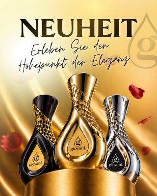 🔝 Die luxuriösesten NEUHEITEN in der Geschichte von Giovani® sind da! 💎 Hochkonzentrierte Parfums (20–25 %) in Flakons in...
