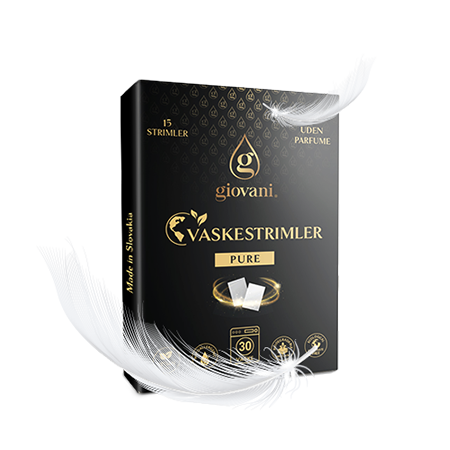 Skånsomme vaskestrimler – 15 stk.