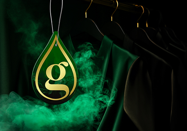 Giovani METALLIC GREEN duftbrik til garderobe