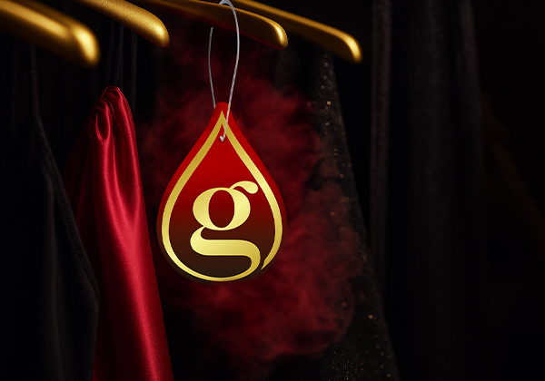 Giovani RED CASHMERE duftbrik til garderobe