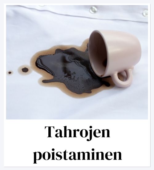 Poistaa pinttyneet tahrat