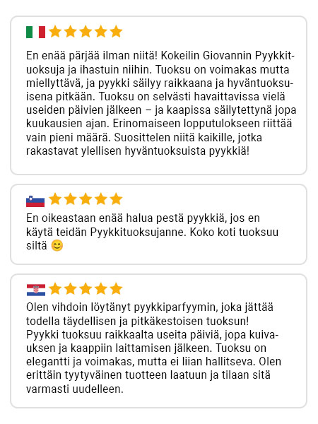 Giovani-asiakasarvostelu 1