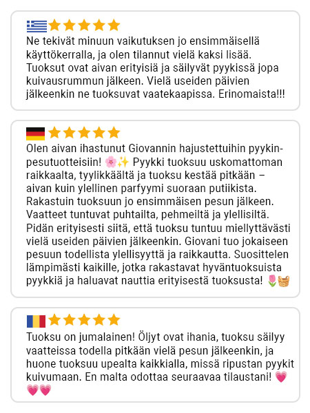 Giovani-asiakasarvostelu 5