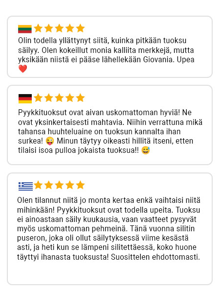 Giovani-asiakasarvostelu 7
