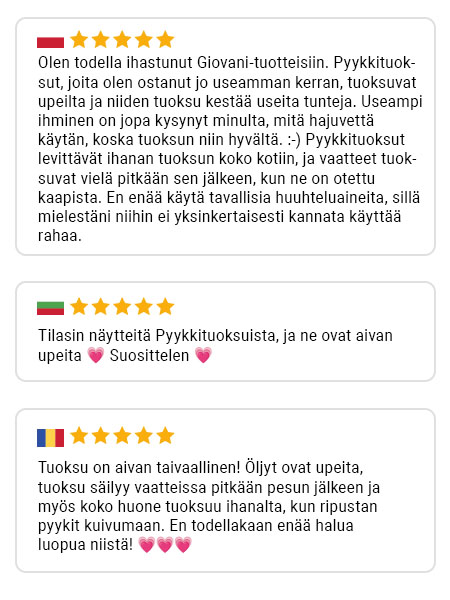Giovani-asiakasarvostelu 8