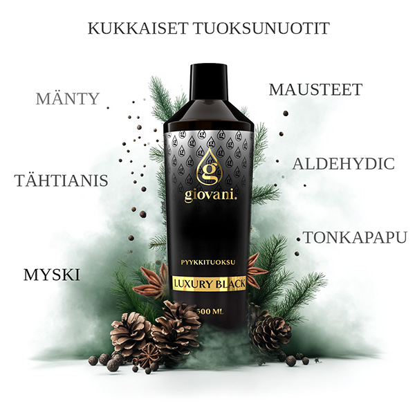 LUXURY BLACK -tuoksun ainesosat