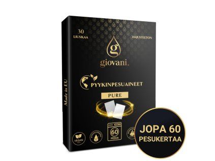 Giovani PURE pyykinpesulaput – 60 pesukertaa