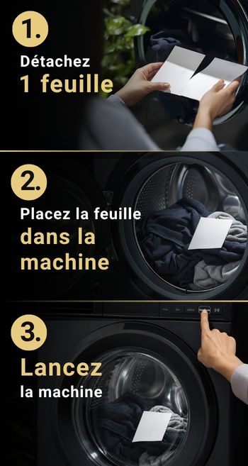 Comment utiliser les bandes de lessive étape par étape
