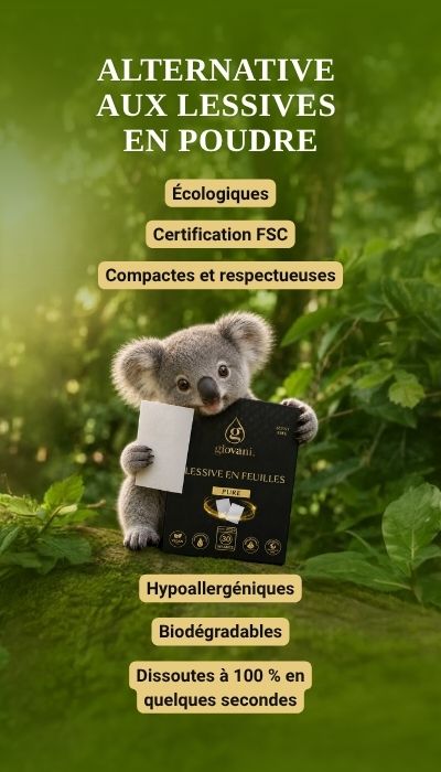 Bandes de lessive comme alternative écologique à la poudre