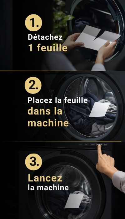 Comment utiliser les bandes de lessive étape par étape