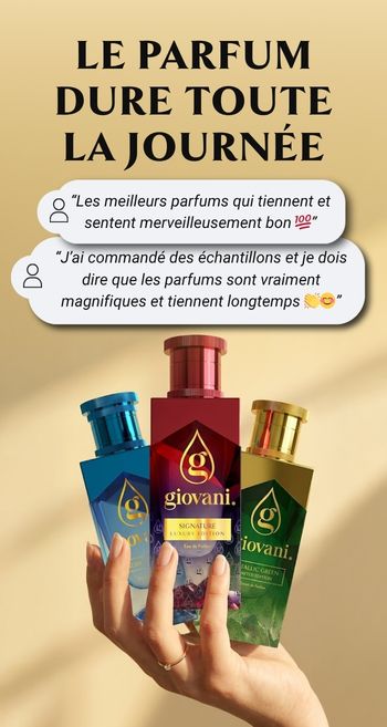 Parfums Giovani à longue tenue