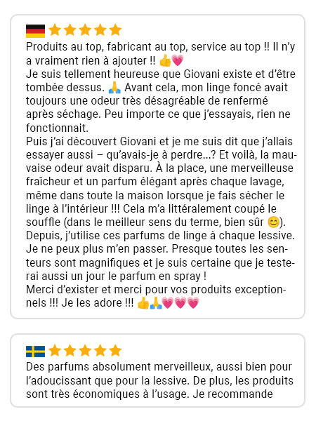 Avis client Giovani 2