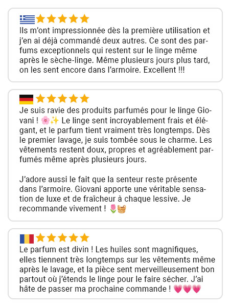 Avis client Giovani 5
