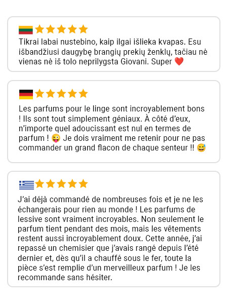 Avis client Giovani 7