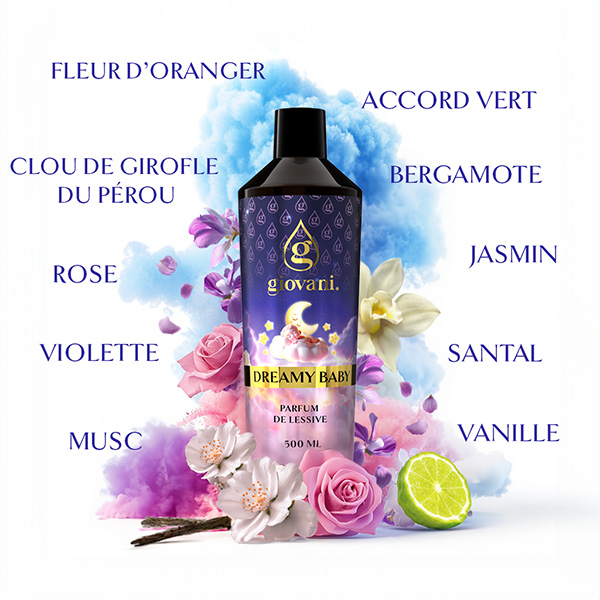 Ingrédients du parfum de lessive DREAMY BABY