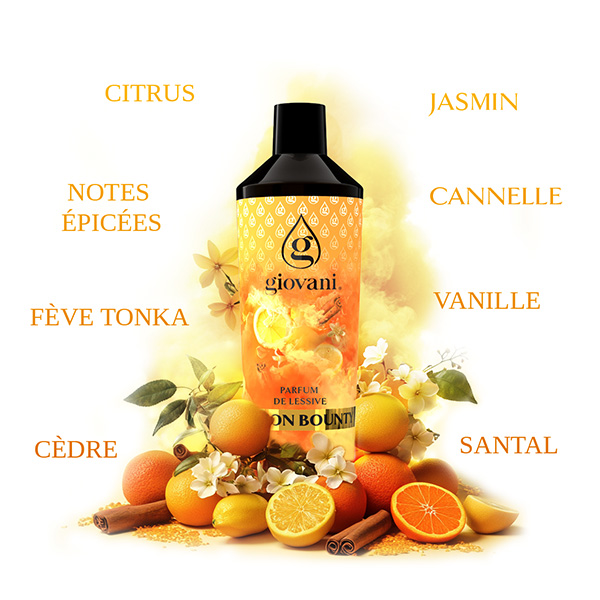 Ingrédients du parfum de lessive LEMON BOUNTY