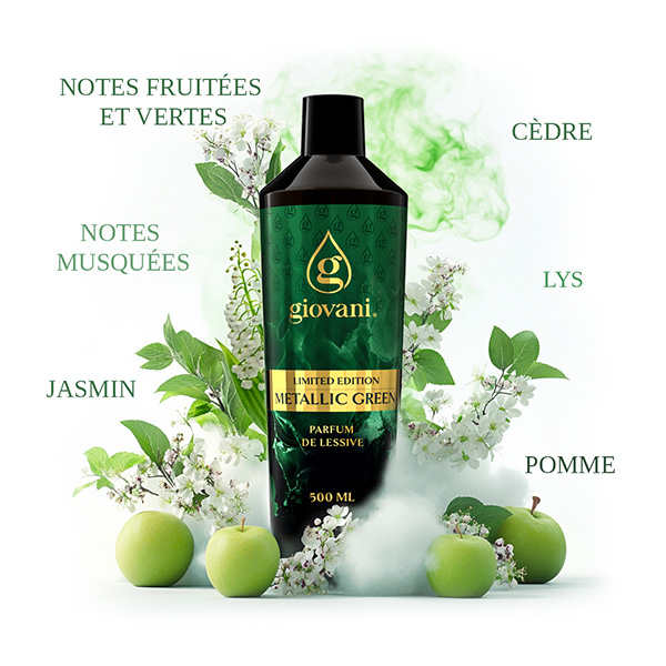 Ingrédients du parfum de lessive METALLIC GREEN
