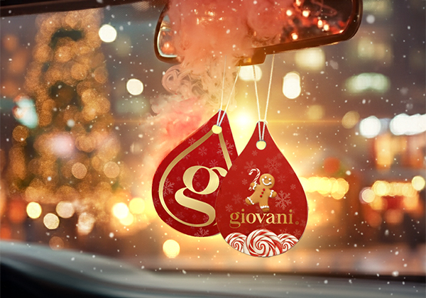 Giovani CHRISTMAS PIE Étiquette parfumée pour armoire