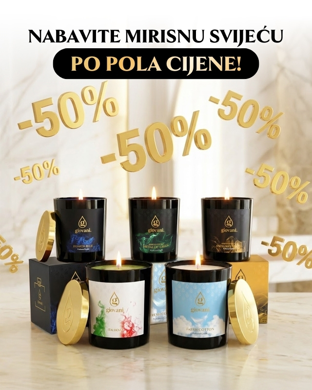 Mirisne svijeće po pola cijene!