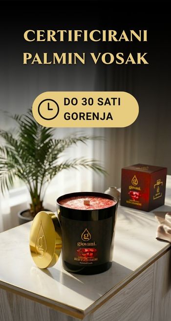 Svijeća od certificiranog palminog voska