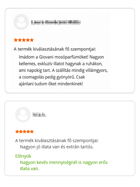 Giovani vásárlói értékelés 6