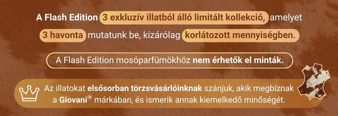 Giovani luxus mosóparfüm LEATHER SMOKE