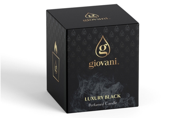 Vegán illatgyertya Giovani Luxury Black