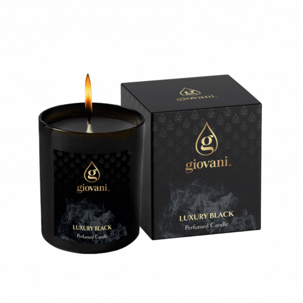 Illatos gyertya parfümmel Giovani Luxury Black