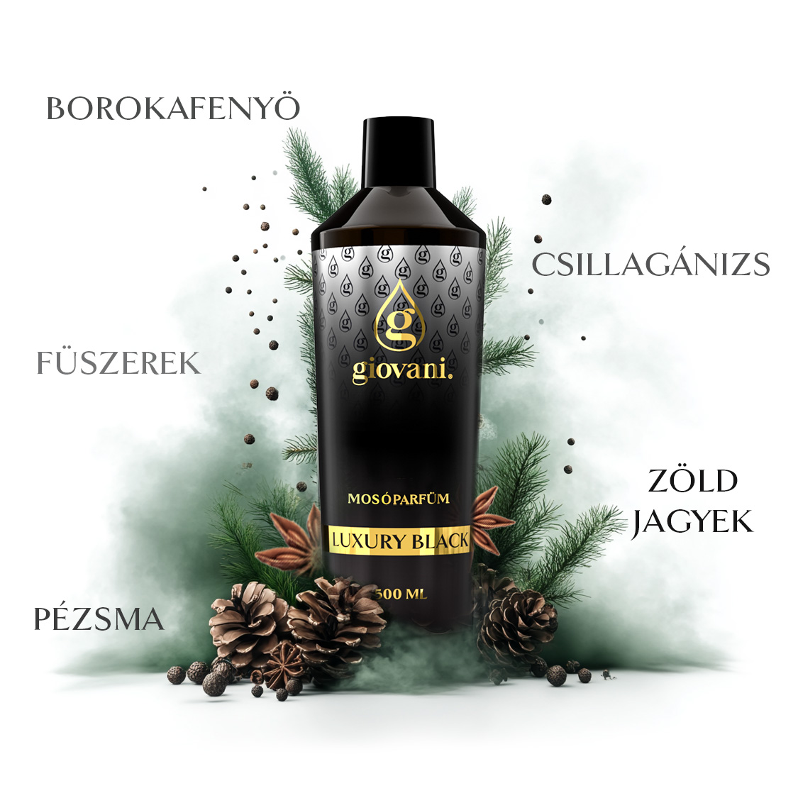 mosóparfüm összetevői giovani luxury black