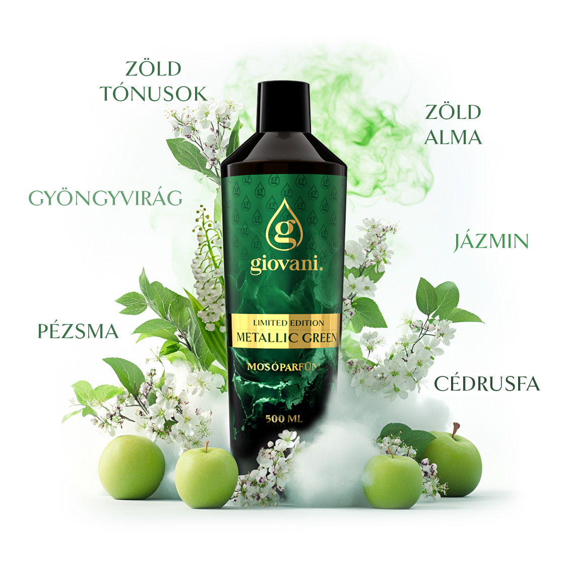 metallic green esszenciái mosóparfüm giovani