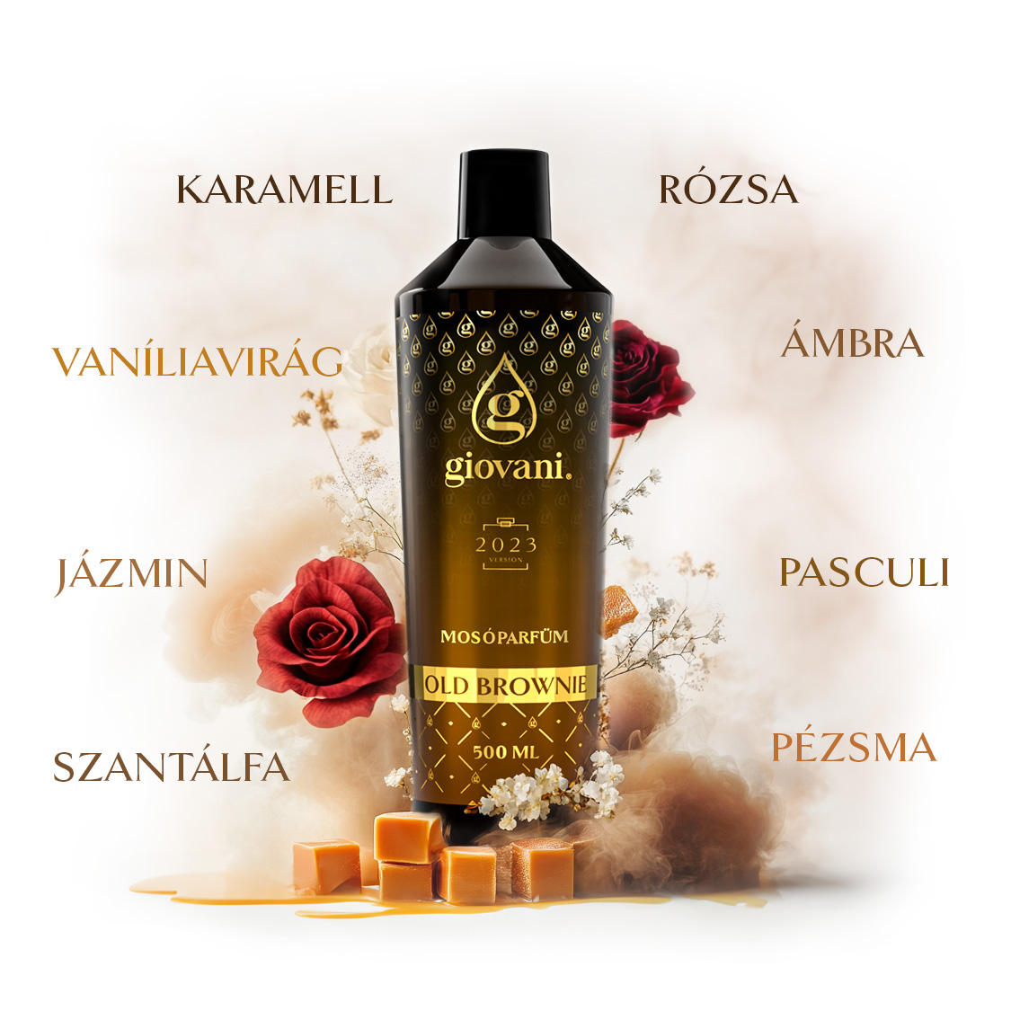 A Giovani OLD BROWNIE mosóparfüm összetevői