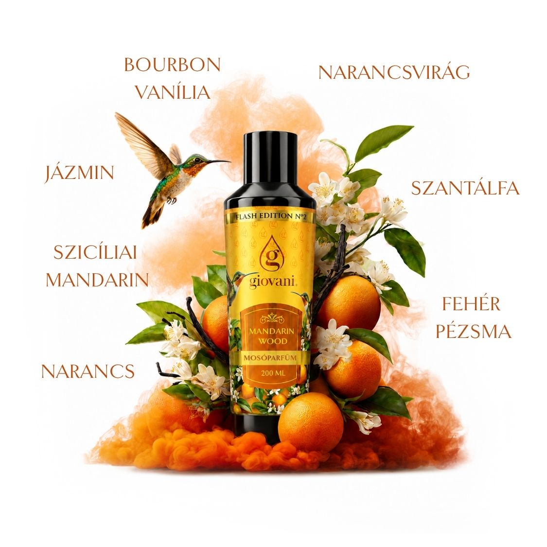 A MANDARIN WOOD mosóparfüm összetevői