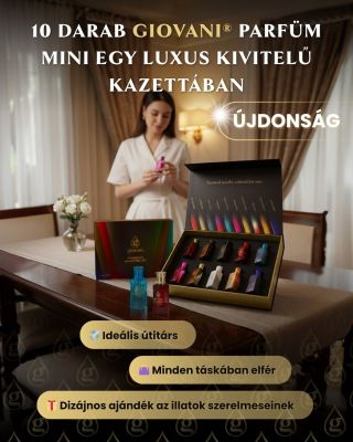 ✨ ÚJDONSÁG! 🎉 Bemutatjuk a Giovani® 10 miniatűr parfümből álló exkluzív szettjét, elegáns díszdobozban. 🎁 Miért...