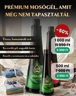 🩷💚 Prémium mosógél, amely megkönnyíti a mosást, miközben óvja ruháidat és a természetet is. 🌿 Magas koncentrációjának...