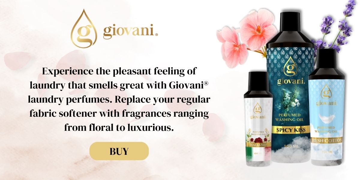 Replace fabric softener with Giovani laundry perfumes