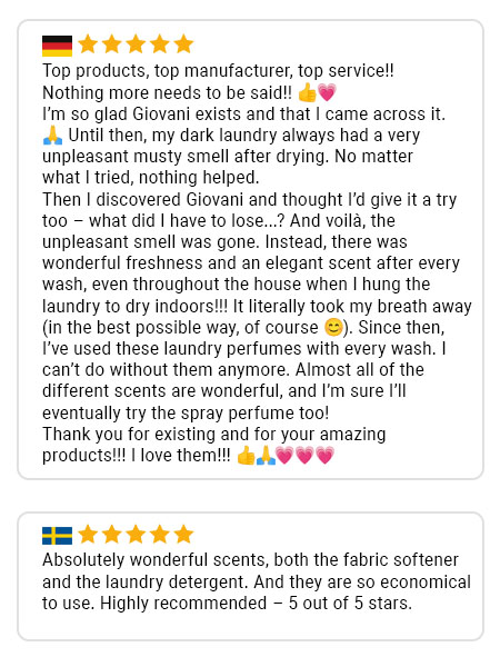 Giovani customer review 2
