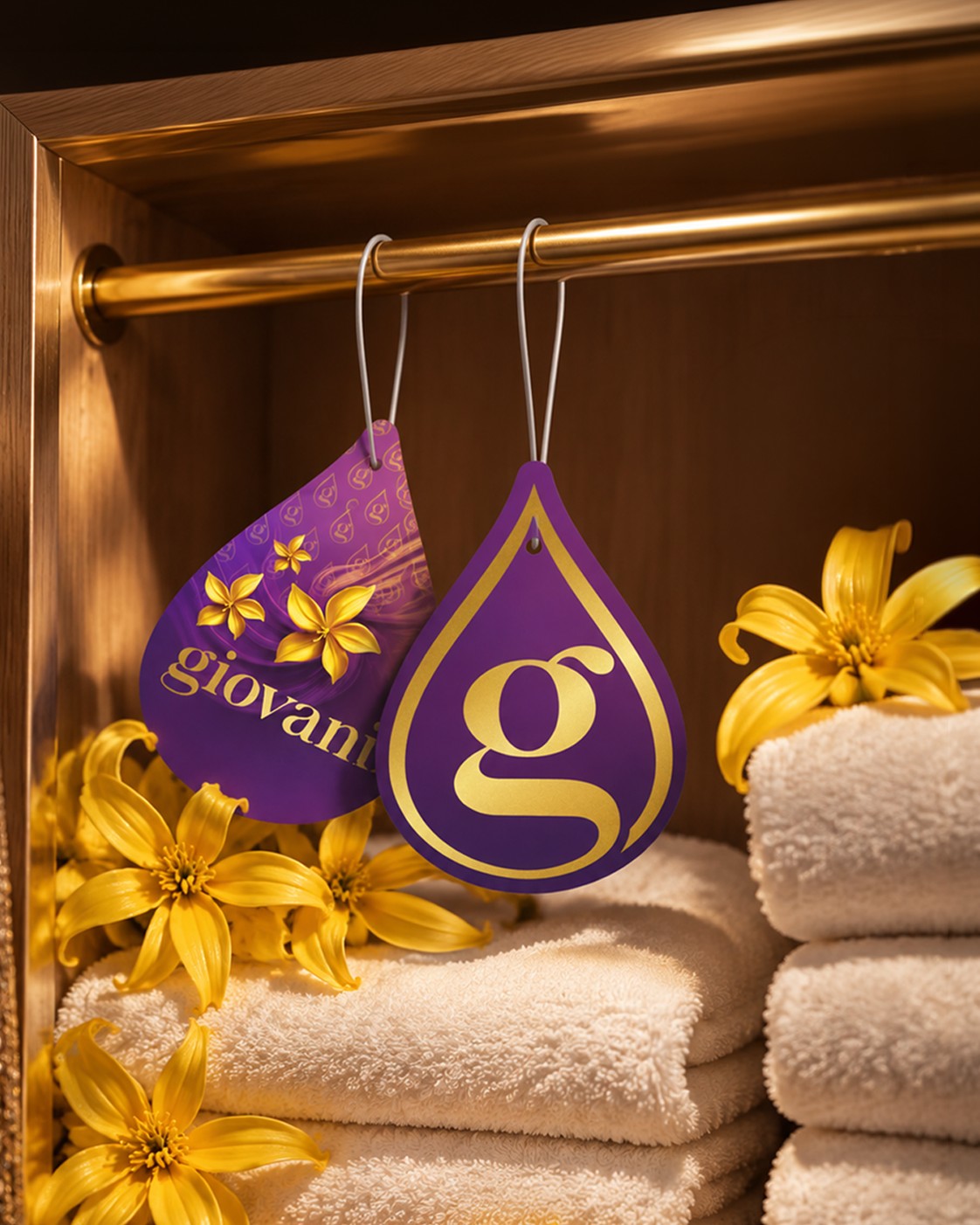 Elegant YLANG-YLANG scented wardrobe tag