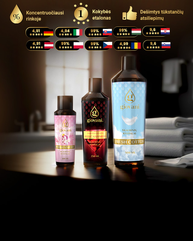 Giovani prabangūs skalbinių kvepalai