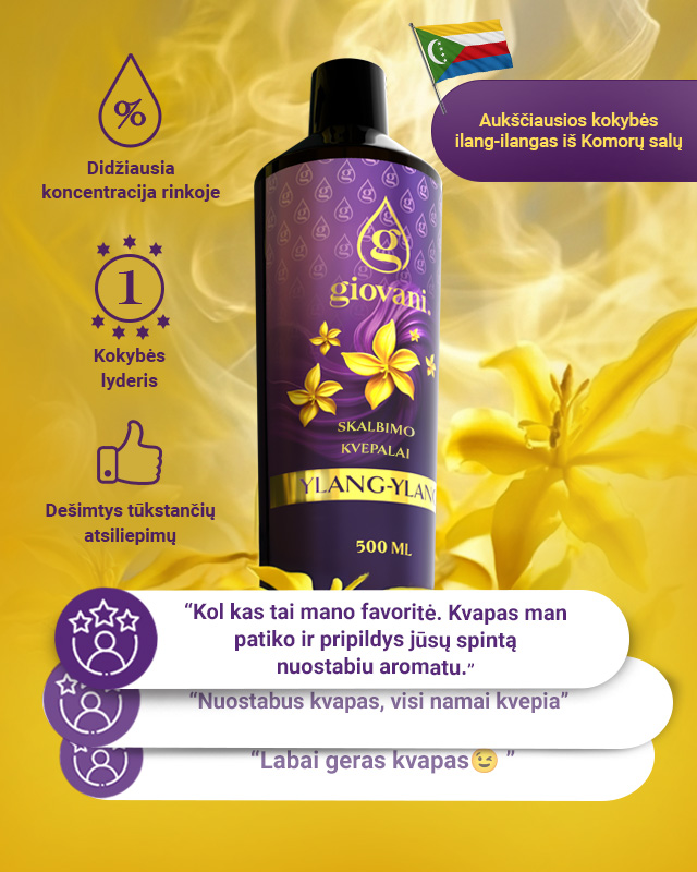 Skalbimo kvepalai YLANG-YLANG