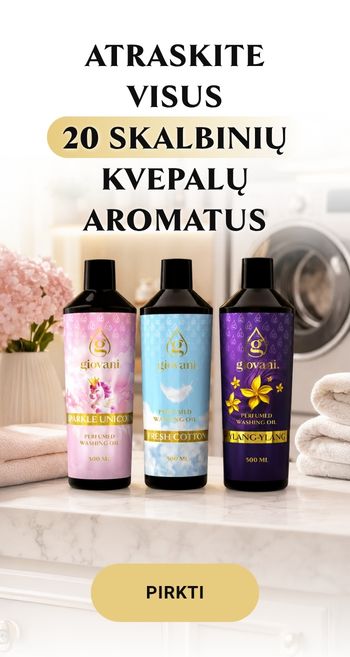 Atraskite visus Giovani skalbinių kvapus