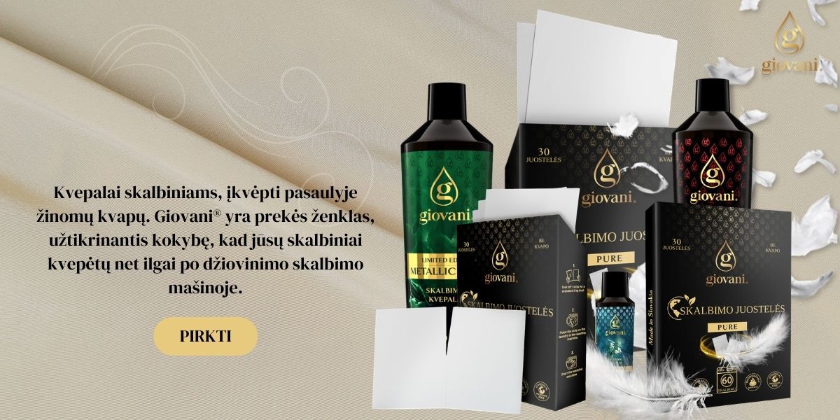 Giovani skalbimo priemonės