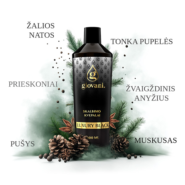 Kvapo LUXURY BLACK sudedamosios dalys