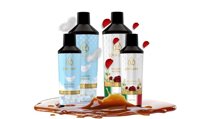 DU NAUJI SKALBINIŲ KVEPALŲ AROMATAI