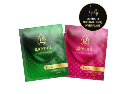 Giovani Skalbimo gelis – MĖGINIAI FRESH ir SWEET