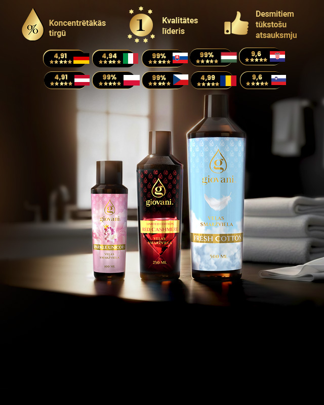 Luksusa veļas smaržas Giovani
