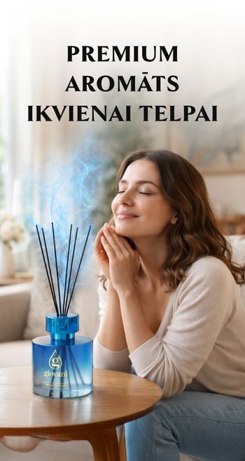 Aromāta difuzors ar premium aromātu interjeram