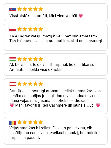 Giovani klienta atsauksme 2