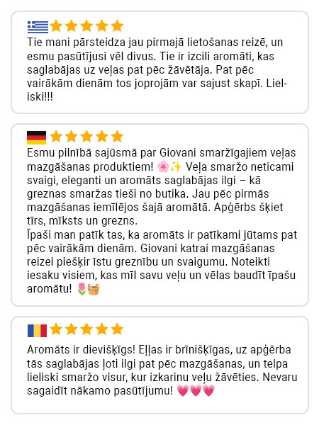 Giovani klienta atsauksme 5